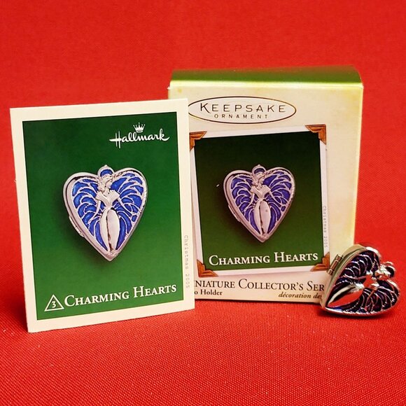 Hallmark Charming Hearts Photo Holder Die Cast Metal Miniature 2005 - Picture 1 of 9